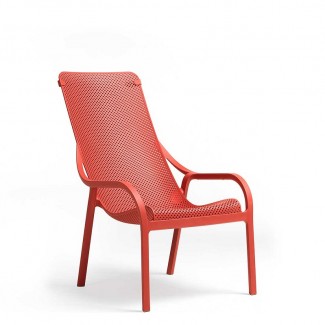 Nardi Net Lounge Resin Restaurant Patio Furniture Resin Lounge Seating Arm Chair